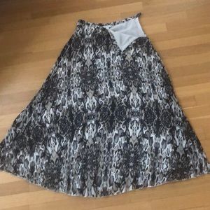 Garnet Hill animal print skirt